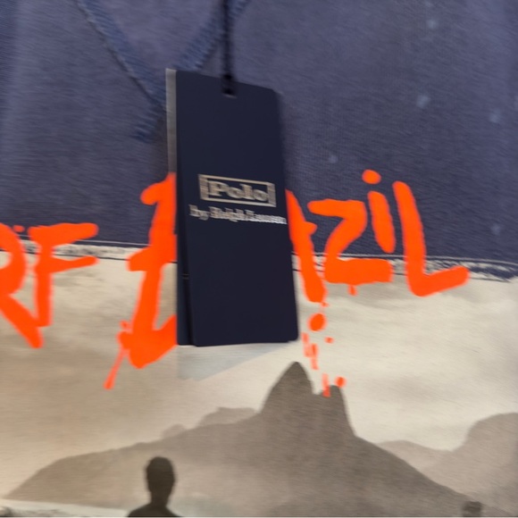 Polo Ralph Lauren Men's Vintage Surf Brazil Sweatshirt Blue Size Large NWT - Picture 7 of 15